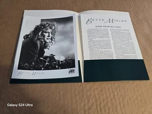 Bette Midler Promo Pressemappe "Some Peoples Lives" mit Ordner 1990 NM - Bild 1 von 8