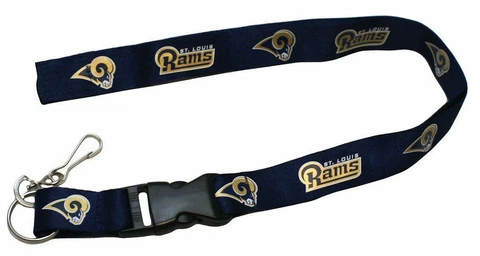 NFL St. Louis Rams Team Logo Lanyard with Detachable Key Ring  FREE SHIPPING Cover