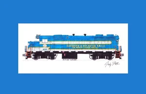 Aberdeen & Rockfish GP38 #400 11"x17" Matted Print Andy Fletcher signed - Picture 1 of 1