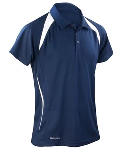 Spiro Polo Shirt Lightweight Top Quick Drying Breathable Team Spirit Sports - Picture 1 of 12