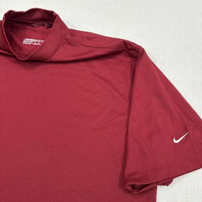 Camisa Nike Fit Seca Golf Cuello Simulado Bordada Swoosh Logo Deportes Atletismo Gimnasio Foto 1 de 4