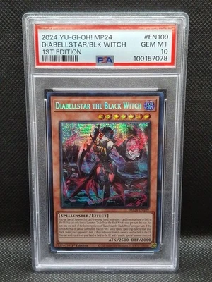 2024 PSA 10 YUGIOH MP24 25TH SECRET RARE DIABELLSTAR THE BLACK WITCH - Image 1 of 2
