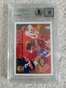 GEM MINT 10 Joe Montana Gem Mint Auto Signed 1991 Upper Deck UD Heroes!!! - Picture 1 of 4