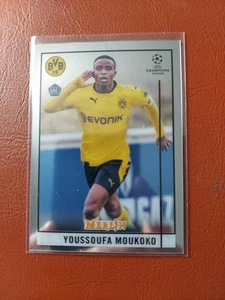 2021 Topps Merlin Chrome Youssoufa Moukoko Rookie Borussia Dortmund #80 - Picture 1 of 2