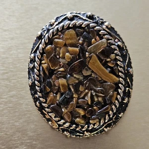 Stone Chip Brooch And Pendant Combination - Picture 1 of 4