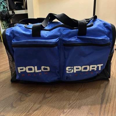 Vintage Polo Sport Raulph Lauren Duffle Bag USA Carry On Messenger Sloulder Y2K  - Image 1 of 4