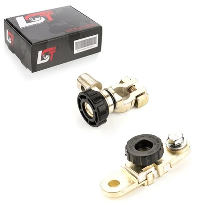 2x Autobatterie Trennklemme Isolator mit Rundknopf schwarz für AUDI 80 100 A4 A6 - Изображение 1 из 4