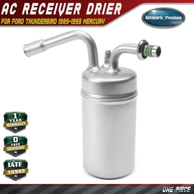 Receptor de aire acondicionado de aluminio secador para Ford Thunderbird 89-93 Mercury Cougar 1889 1990 Foto 1 de 4