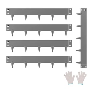  Bordes de paisaje de acero, 5 paquetes 39 x 4 pulgadas bordes de paisaje de metal resistentes al óxido - Imagen 1 de 2