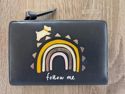 Cartera Radley London Cremallera Azul Scottie Perro Scottish Terrier Arco Iris Sígueme Foto 1 de 4