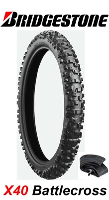 BRIDGESTONE X40 BATTLECROSS 80/100-21 Mid-Hard Front Tire SUZUKI KAWASAKI YAMAHA - Image 1 of 3