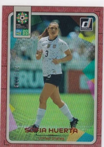 Tarjeta Paralela Roja Sofía Huerta 2023 Donruss Copa Mundial Femenina FIFA #225/299 EE. UU. - Imagen 1 de 2