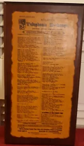 Selten! Antik 1881 Telefonwechsel Zeitung Artikel Plakette - Bild 1 von 8