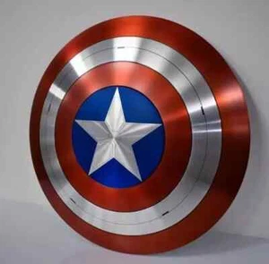 Captain America Schild Mittelalter Krieger Baustahl rund Cosplay Vintage Geschenk - Bild 1 von 4
