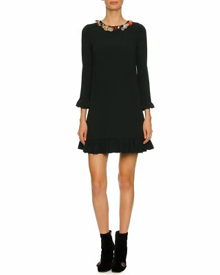 NEW Dolce & Gabbana Button-Embellished Cocktail Dress in Green #DD152 - Image 1 of 4