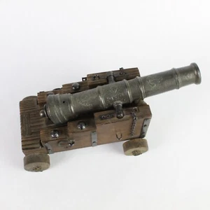 Cannon Replica Canon Marina Espanola Siglo XVIII Spain Navy Wood Metal - Picture 1 of 21