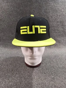 Nike True Elite Snapback Flat Bill Embroidered Cap Black Yellow One Size - Picture 1 of 14