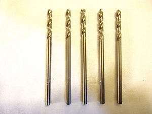 Drill Bits, #28 Cobalt, Made in the USA, Chicago Latrobe, 5 Piece Lot, New/Other - Picture 1 of 3