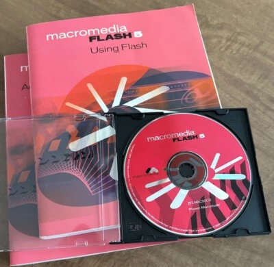 MACROMEDIA FLASH 5 for MAC - EDUCATION version, 2 books and install CD - Image 1 of 4