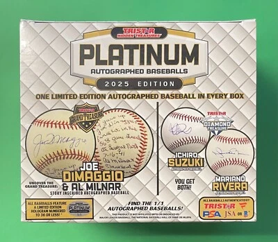 2025 TRISTAR HIDDEN TREASURES PLATINUM AUTOGRAPH BASEBALL AUTO SEALED - Image 1 of 4