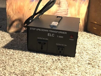 ELC T-3000 Voltage Converter Transformer (110V/220V) - Image 1 of 4