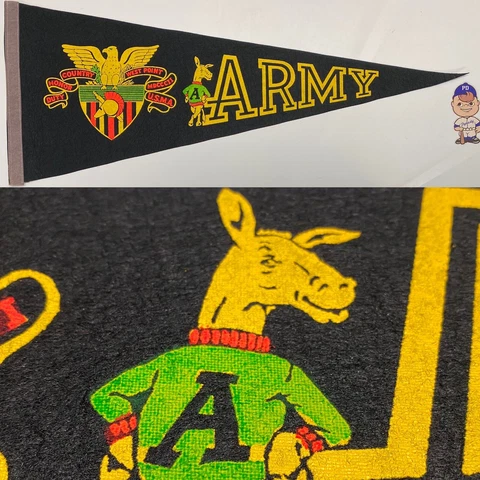 1960’s Army West Point USMA University  Pennant 11.5x29 Navy Football Cover