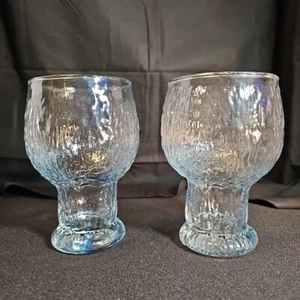 Copa de agua de vidrio azul Iittala Kekkerit 5-1/2" diseñada por Timo Finlandia 16 oz - Imagen 1 de 4