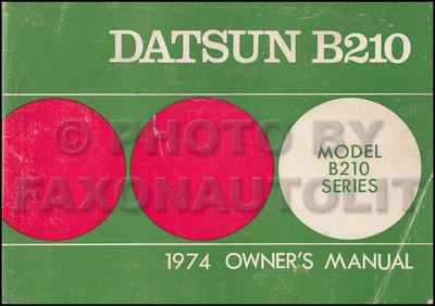 Manuale Dell'Owner Datsun B210 Originale OEM Guida Utente Libro B210 - Immagine 1 di 2