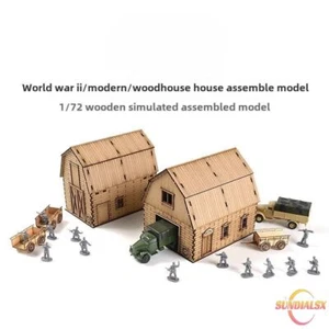1:72 Diorama European Granary House Building Model Assembled Building Model Gift - Picture 1 of 17