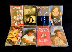 Lot of 8 Country Music Cassette Tape Sawyer Brown Mary Chapin George Jones Patsy - Picture 1 of 18