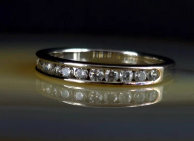 Ring Silber 925 Zirkonia  17,5 mm Vorsteckring - modern & wunderbar funkelnd - Bild 1 von 4