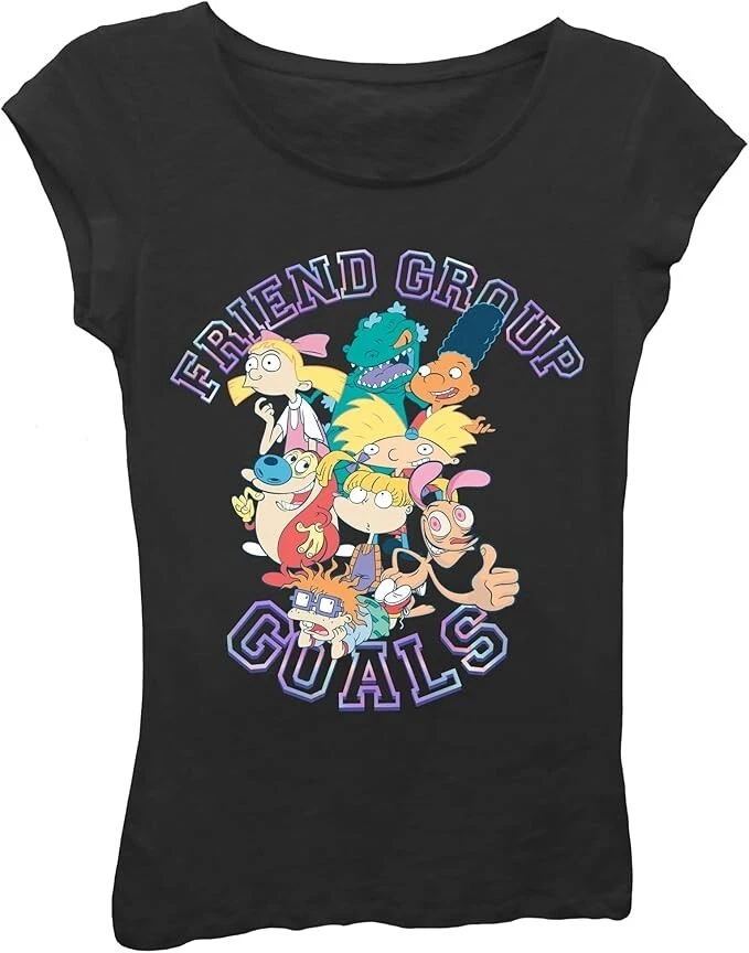 Camiseta manga corta Nickelodeon Nick 90s Friend Group niñas-Rugrats, Hey Arnol Foto 1 de 1
