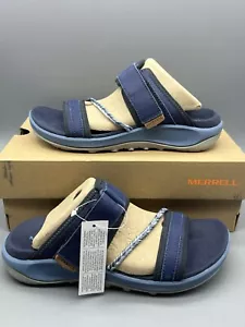 Merrell Terran 4 Post Womens Size 6 Strappy Comfort Sandals Navy Blue New w/ Box - Picture 1 of 15