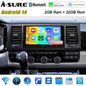 9" 2+32G Android 14 Autoradio Carplay FM GPS Navi für VW T6 Transporter Multivan - Bild 1 von 15