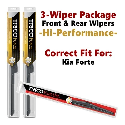 Wipers 3-pk Hi-Performance fits 2011-2013 Kia Forte -25240/200/12A - Image 1 of 4