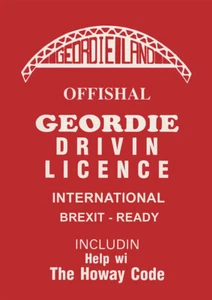 Geordie Drivin Licence - Picture 1 of 1