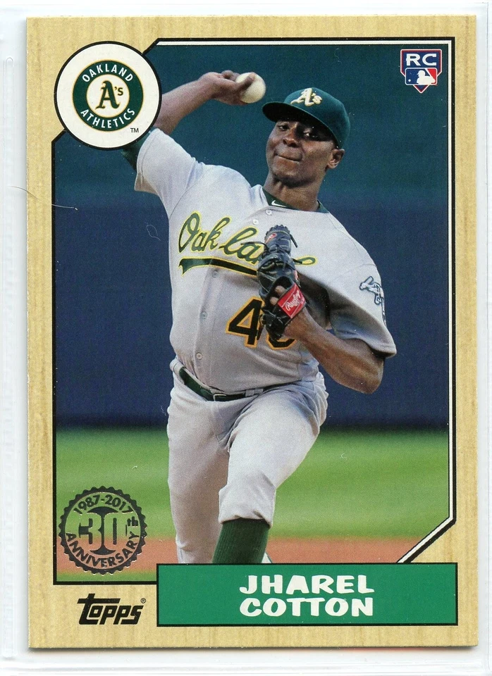 2017 Topps 1987 30th Anniversary - #87-200 - Jahrel Cotton - Oakland Athletics - Image 1 of 1
