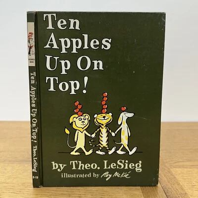 Dr. Seuss Book First edition TEN APPLES UP ON TOP 1961 Theo Lesieg Illustrated — 第 1/4 张图片
