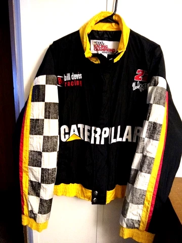 JH Design Caterpillar NASCAR Ward Burton Racing Team Button Jacket #22 Size XL Cover