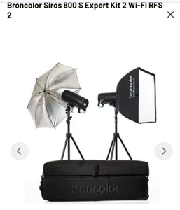Studio Blitzanlage Broncolor Siros 800 S 2er Kit Profi Highspeed Fotografie - Bild 1 von 14