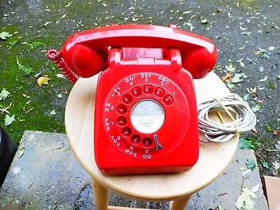 Vintage Retro Red Gpo Telephone Clean Used Condition Un Tested • 26.98€