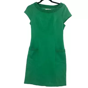 Vestido Vaina Boden Broderie Ponte Kelly Verde Bolsillo Para Mujer EE. UU. 6 - Imagen 1 de 9