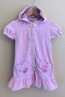 Chaqueta con Capucha WALT DISNEY Princesa Pequeña Belleza Niñas Talla 4 Rosa Natación Encubrimiento  Foto 1 de 4