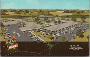 Postal vintage de STARKE, Florida HOLIDAY INN MOTEL / Dibujo de arquitecto / 1966 - Imagen 1 de 2