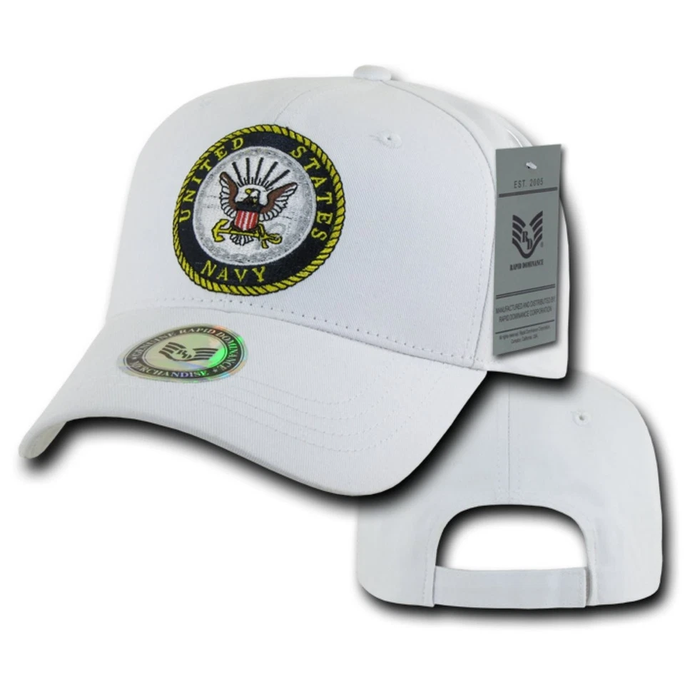 Rapiddominance Mens Army Baseball-caps, White - Image 1 of 1