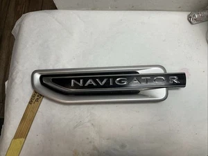 2018-2021 Lincoln Navigator Left Driver Side Fender Emblem OEM JL7B16B115AAW - Picture 1 of 9