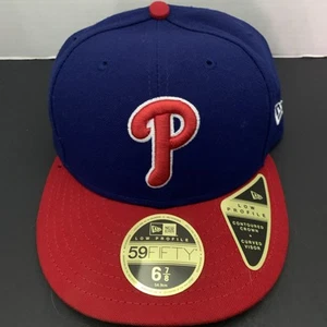 Philadelphia Phillies New Era Alt 59FIFTY 6 3/8 eng anliegende Mütze MLB niedriges Profil neu mit Etikett 2 - Bild 1 von 14