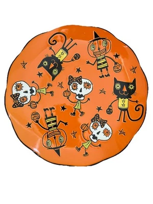 Juego de 4 platos de cena Eli + Ana CARLTON VINTAGE Boo Crew 11” NUEVO Foto 1 de 4