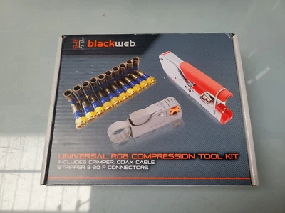KIT DE HERRAMIENTAS DE COMPRESIÓN BLACKWEB UNIVERSAL RG6 Foto 1 de 2