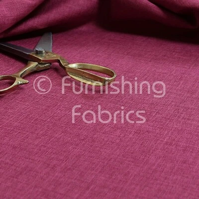 Polster Vorhang Stoff Qualität Uni Weich Leinen Weboptik Chenille Neu Rosa